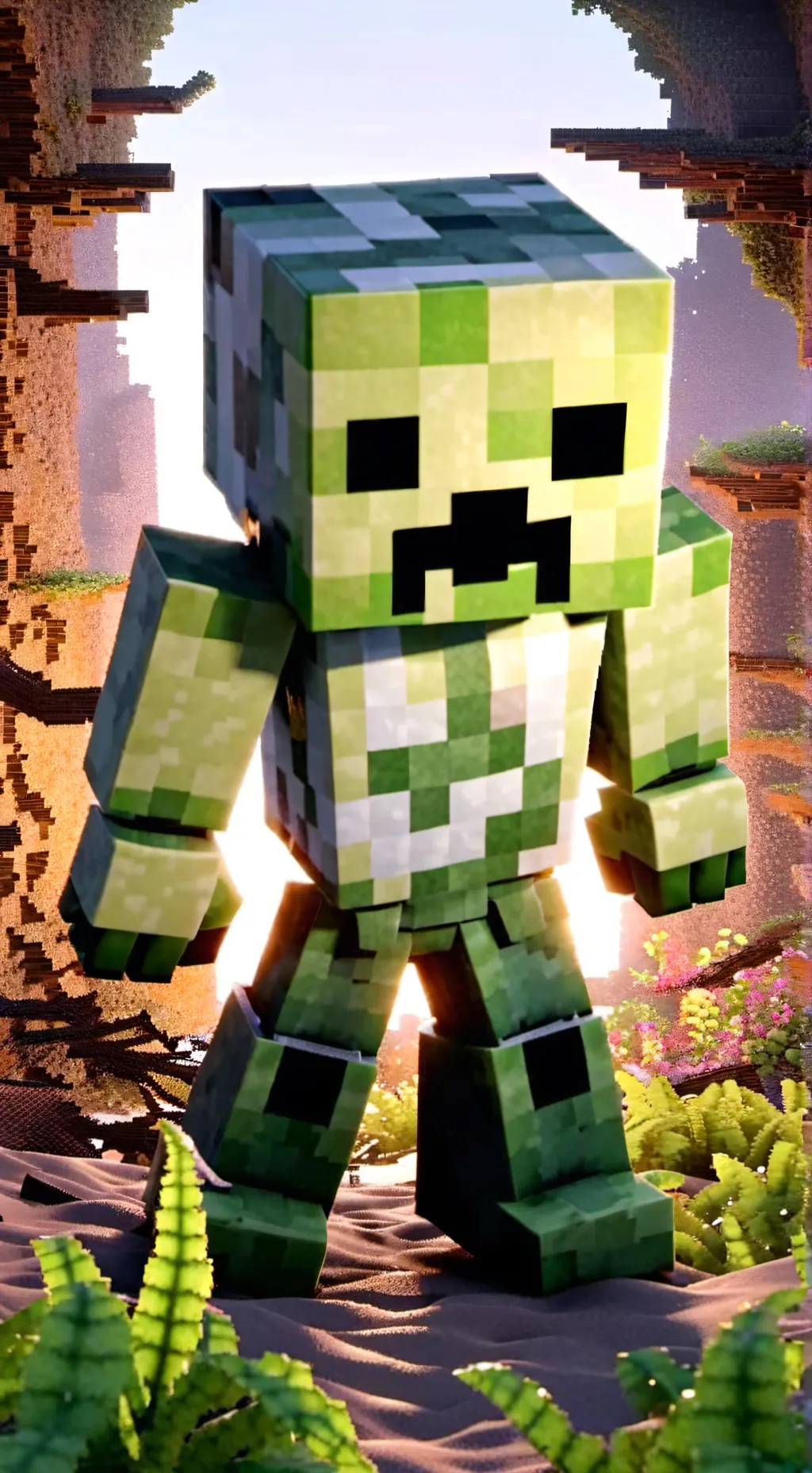 ai character: Creeper  background