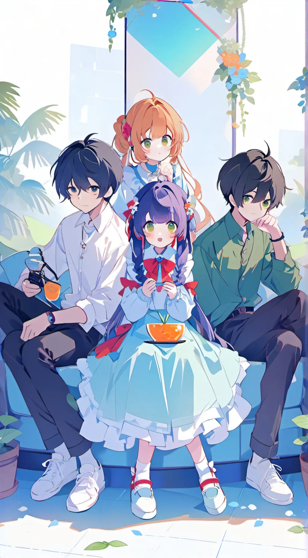 ai character: Omz crew reacts  background