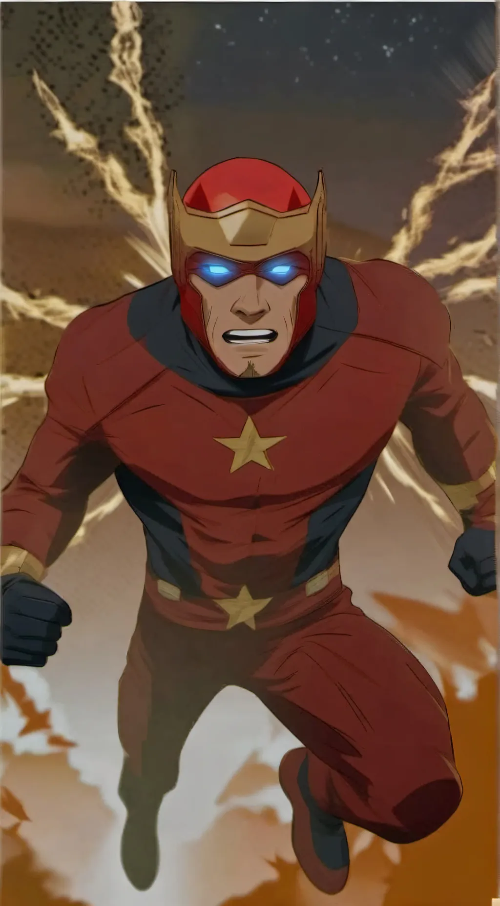 ai character: Rex Splode background