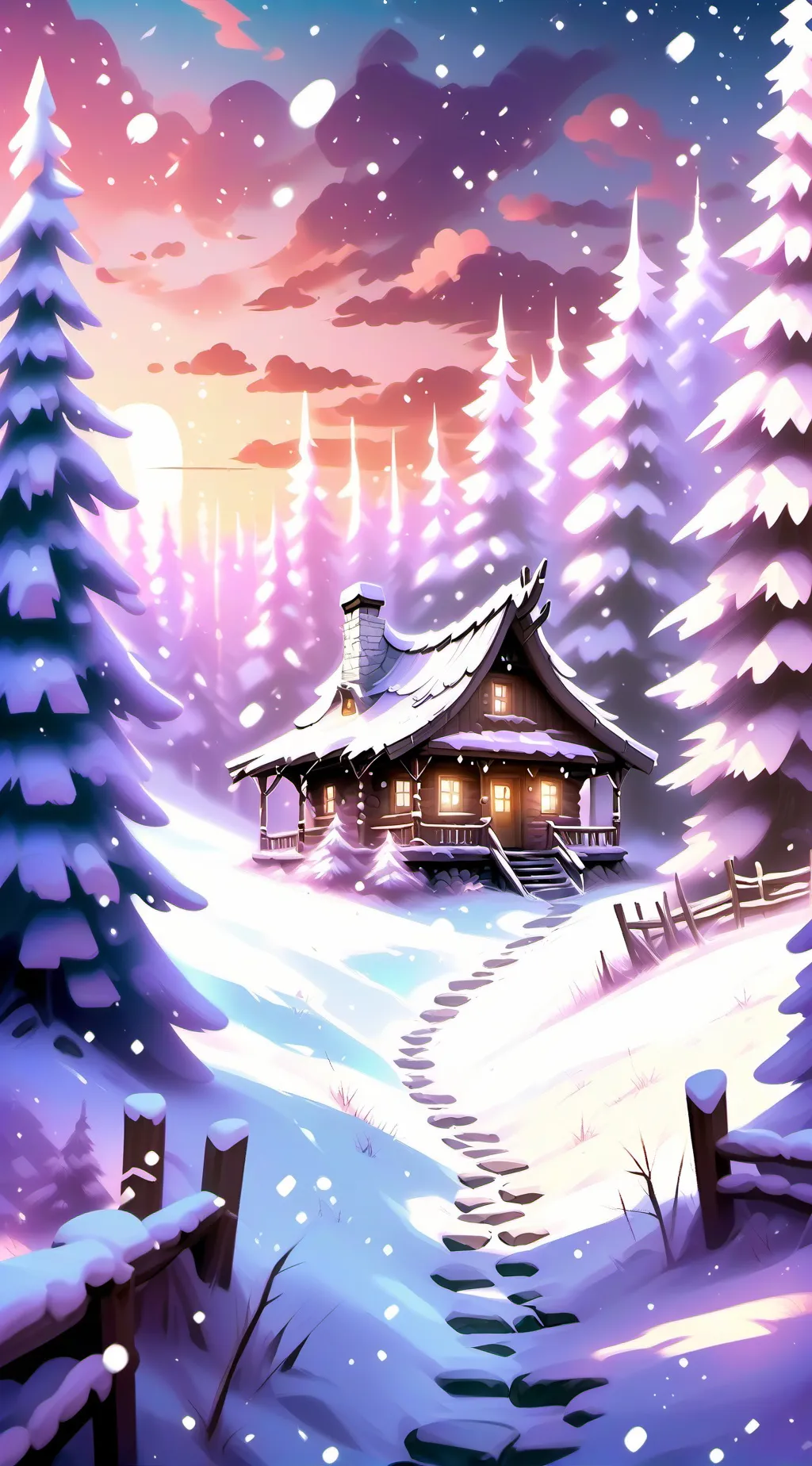 ai character: snow day (kny) background