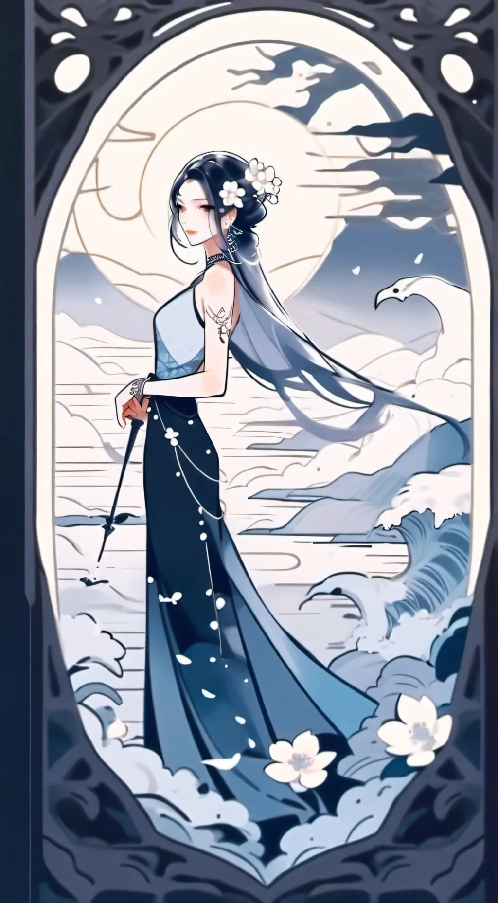 ai character: Princess Luna  background