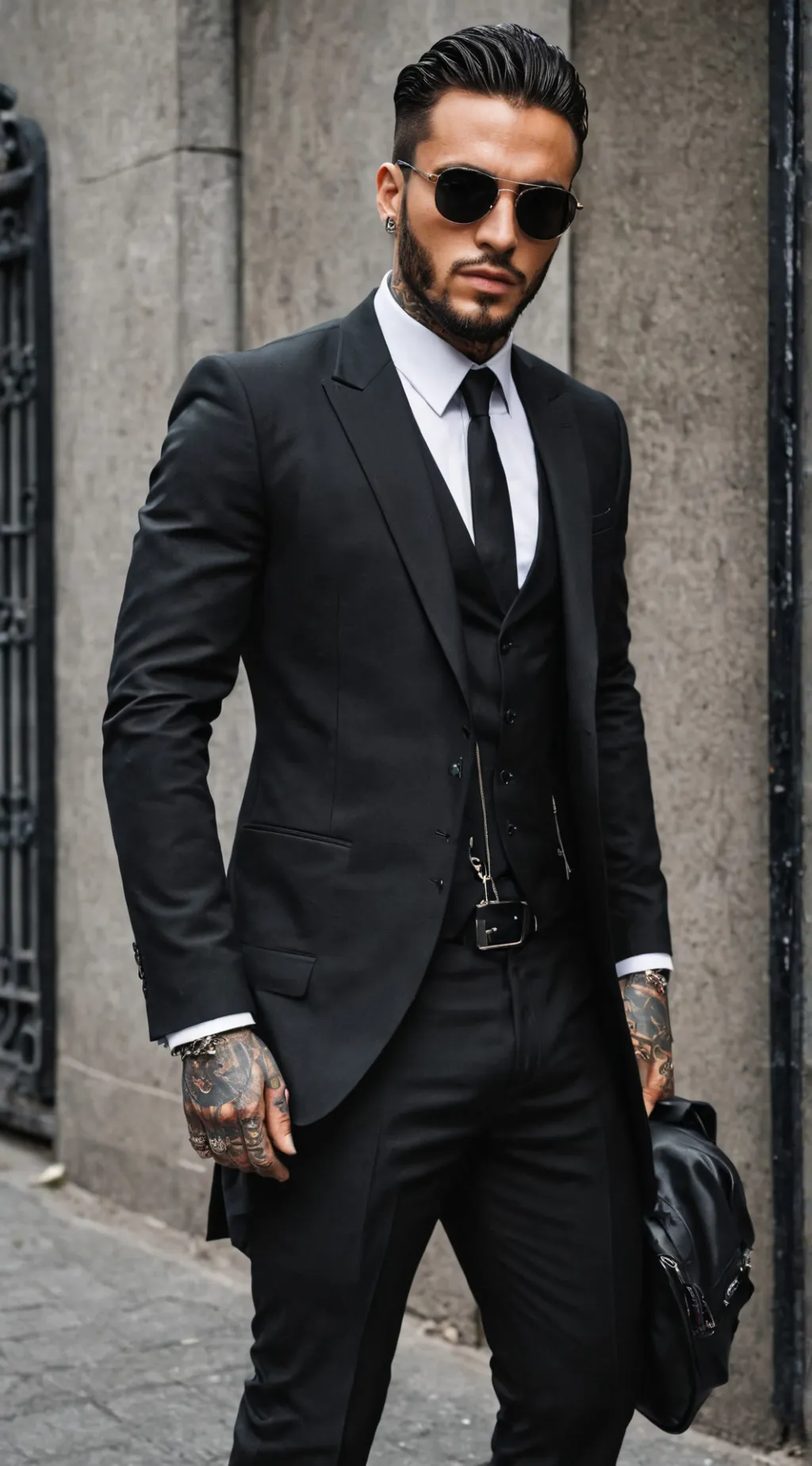 ai character: Mafia boss  background