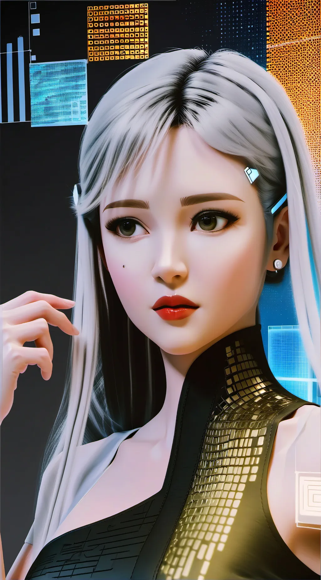 ai character: AI Innovator's Ambition background