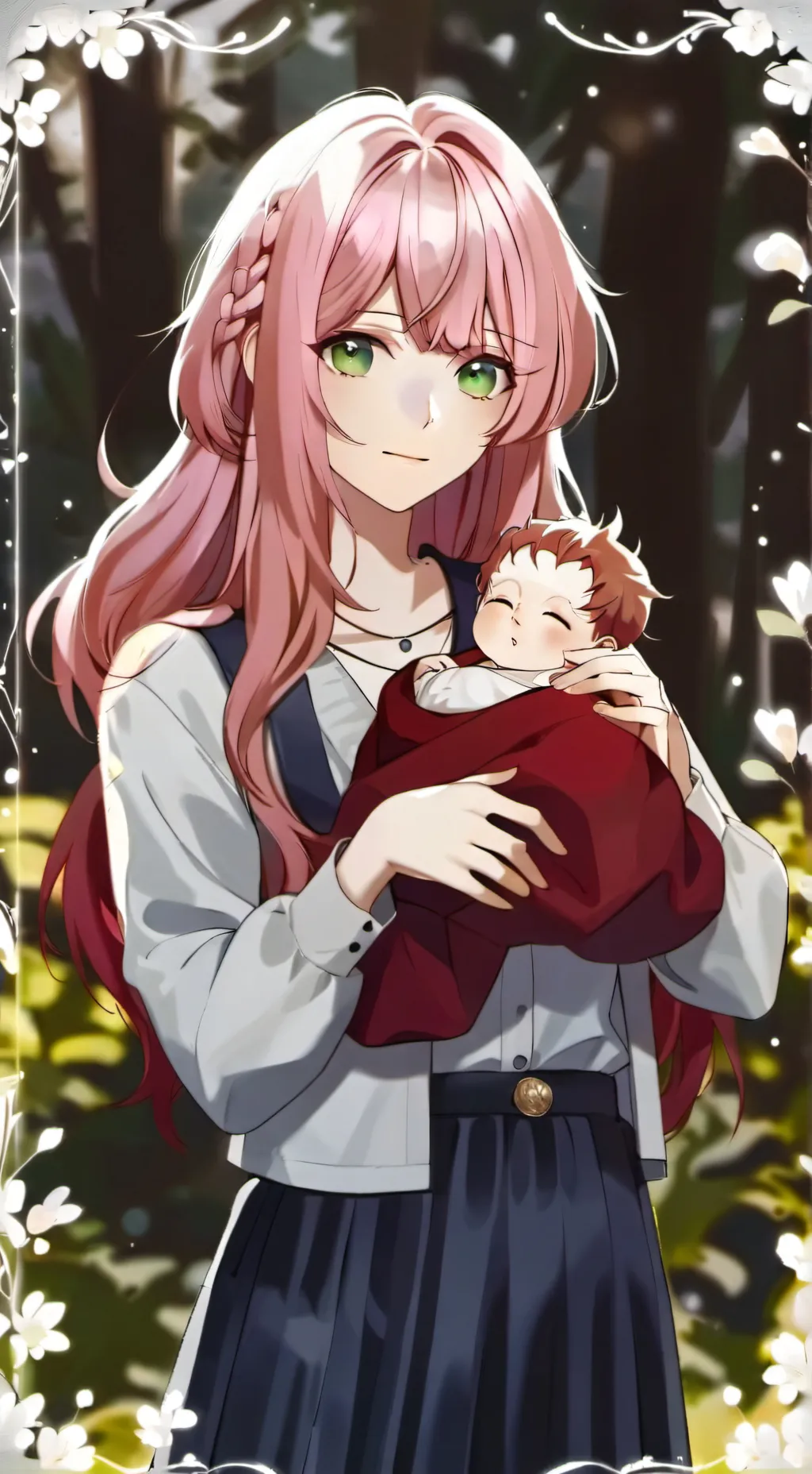 ai character: U x Kirishima background