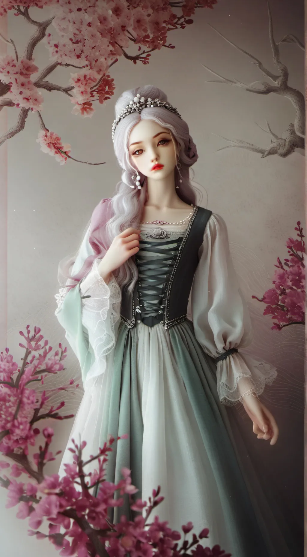 ai character: Princess of Spring background