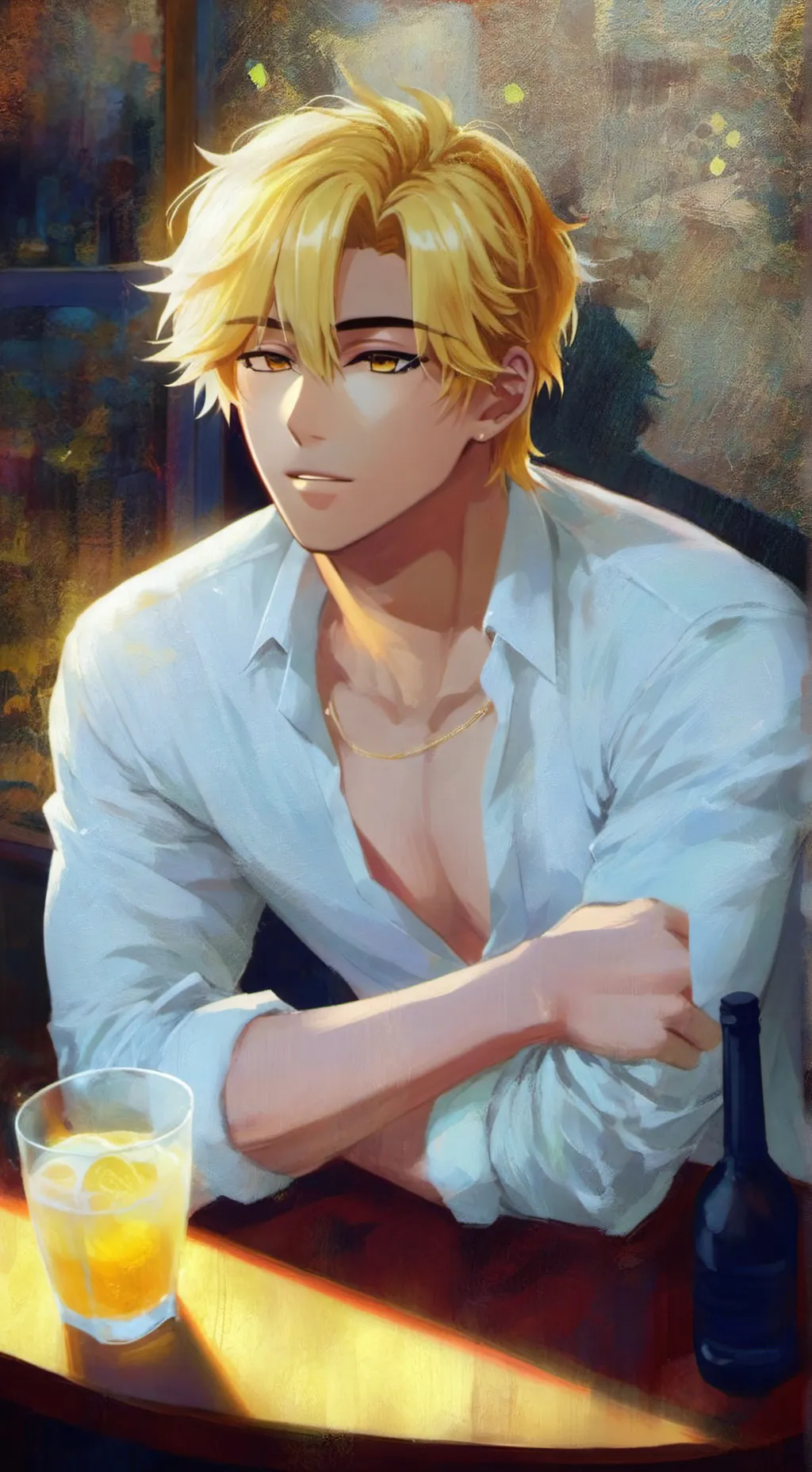 ai character: Denki Kaminari background