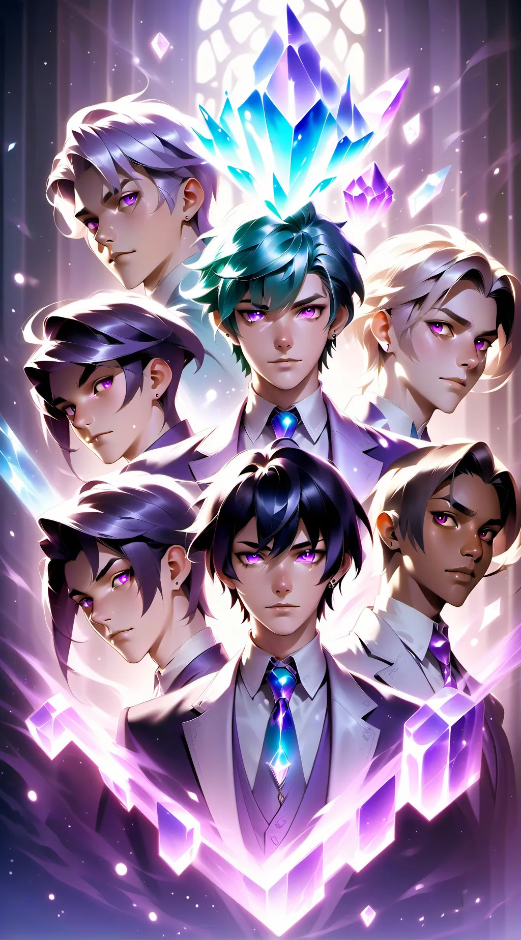 ai character: The crystal bros background