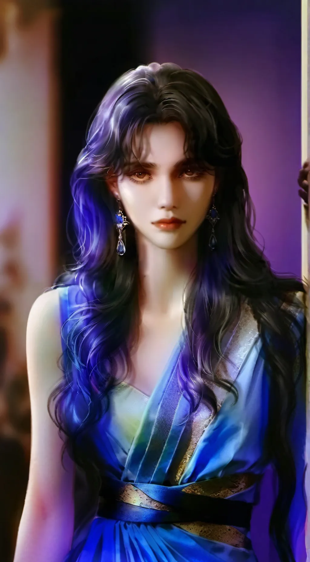 ai character: mercoledì Addams  background