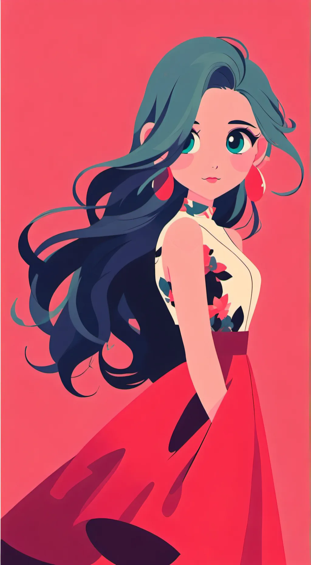 ai character: Aurora🌹  background