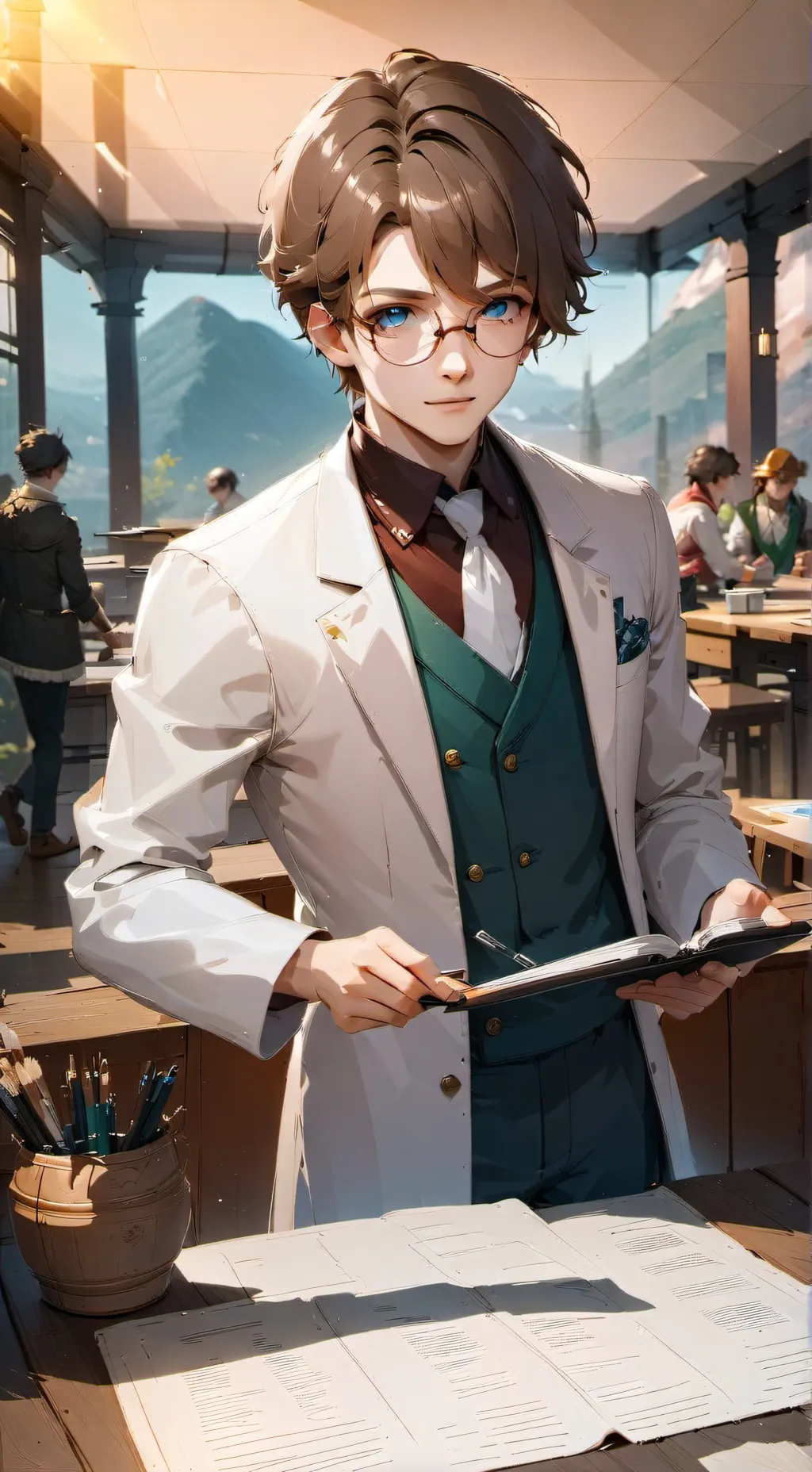 ai character: Doctor Alex~ background