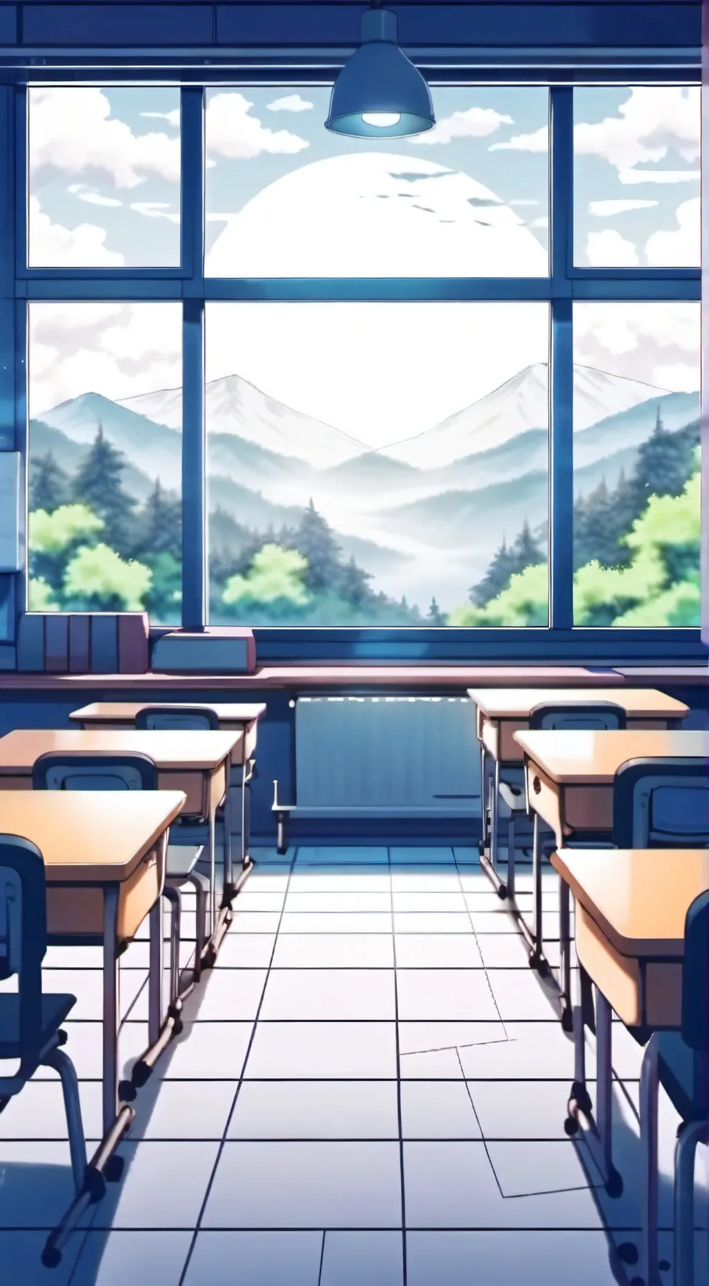 ai character: The new student background