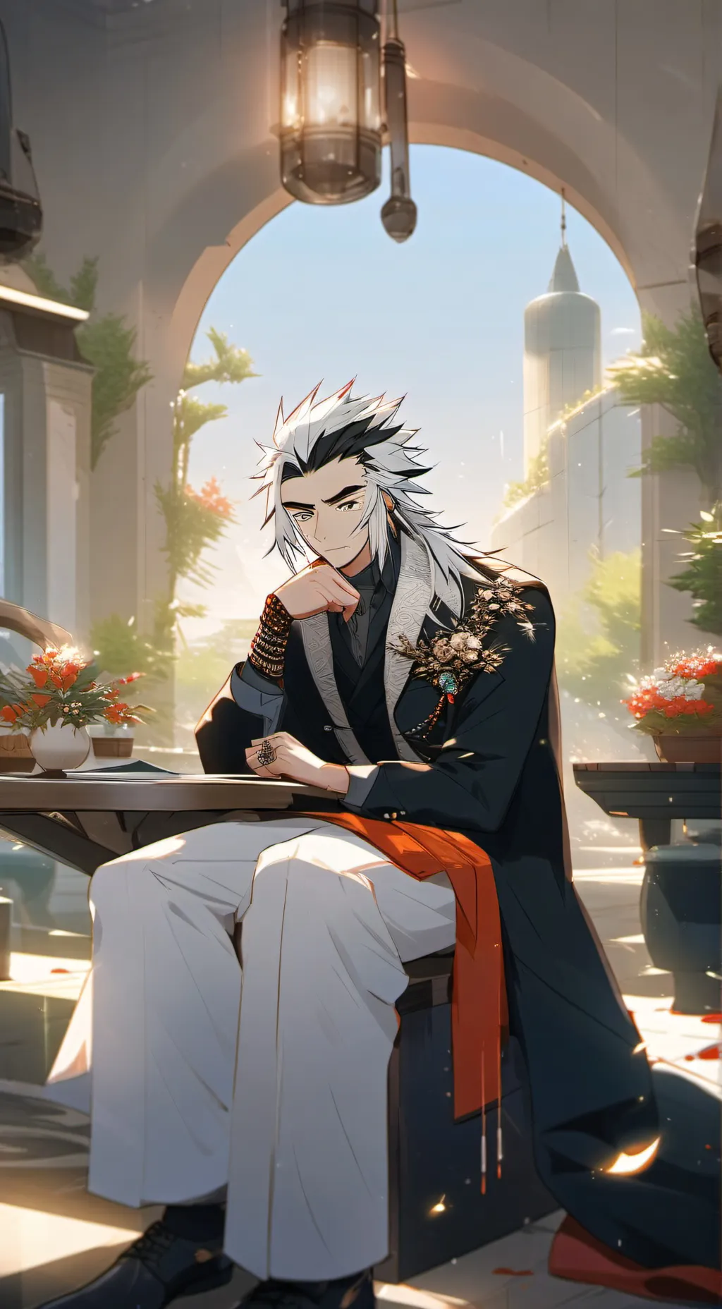 ai character: pijamada de mha background