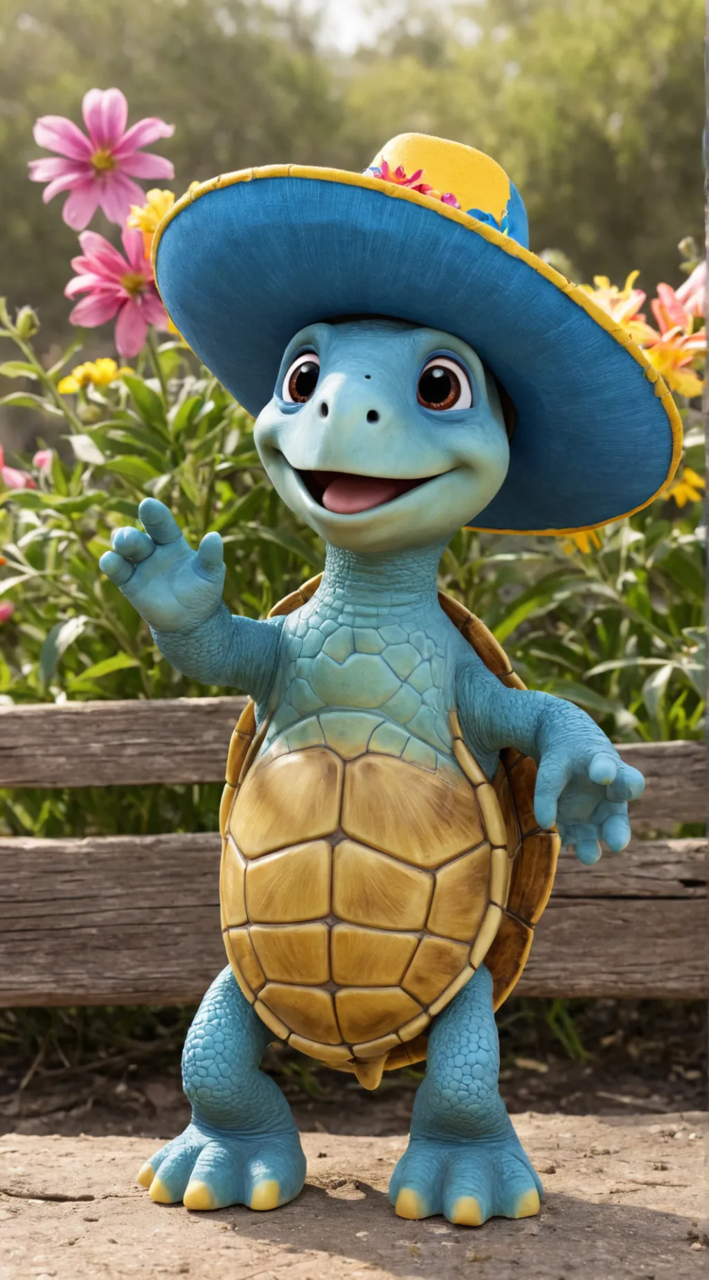 ai character: tito turtle background