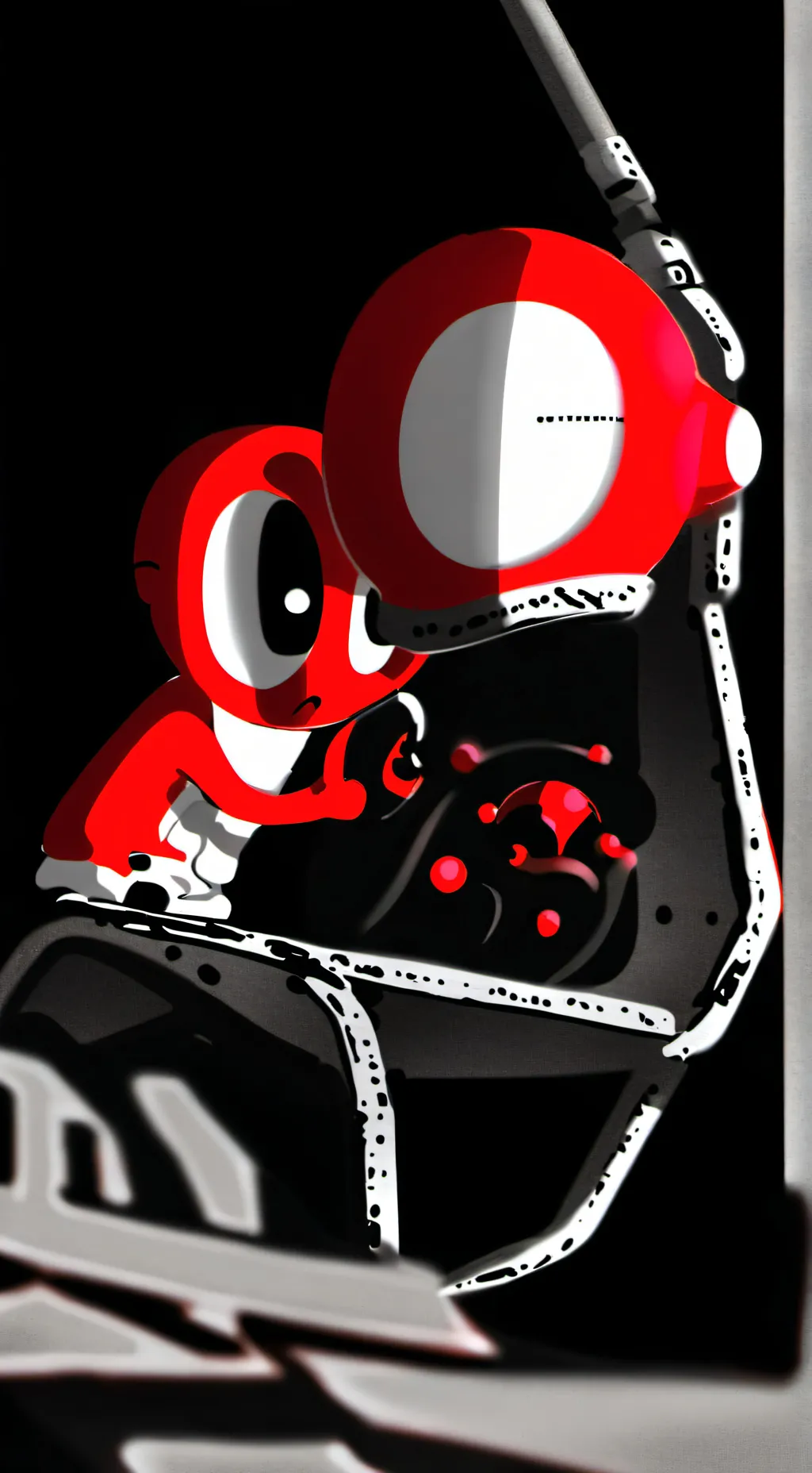 ai character: raddy but hes heat background