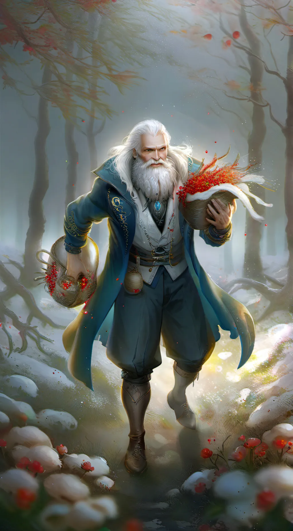 ai character: old old old man background