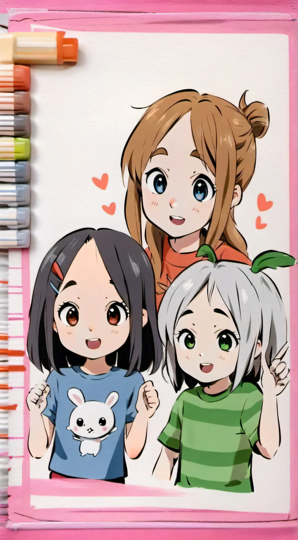 ai character: lily kiki lola background