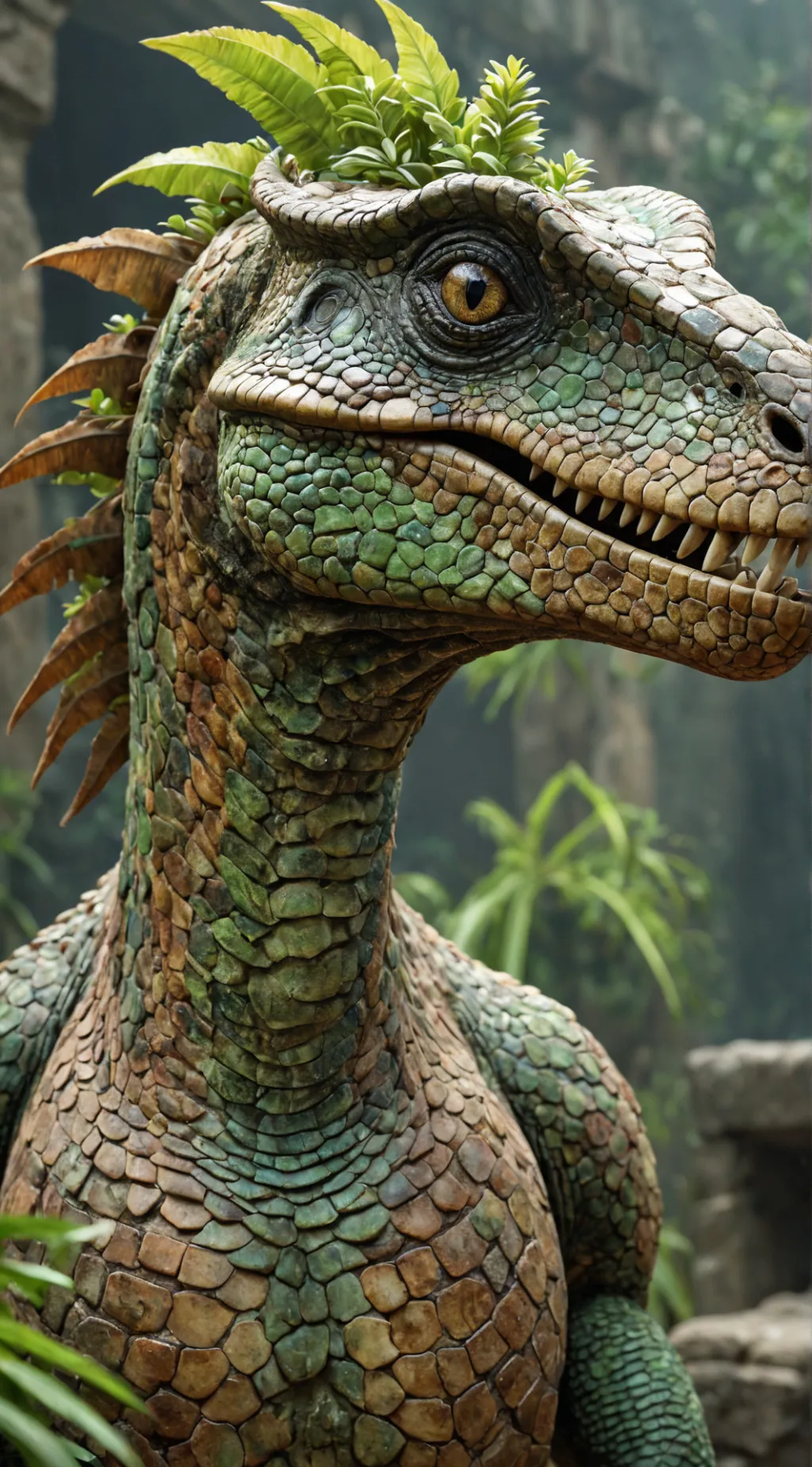 ai character: Dinochrome background