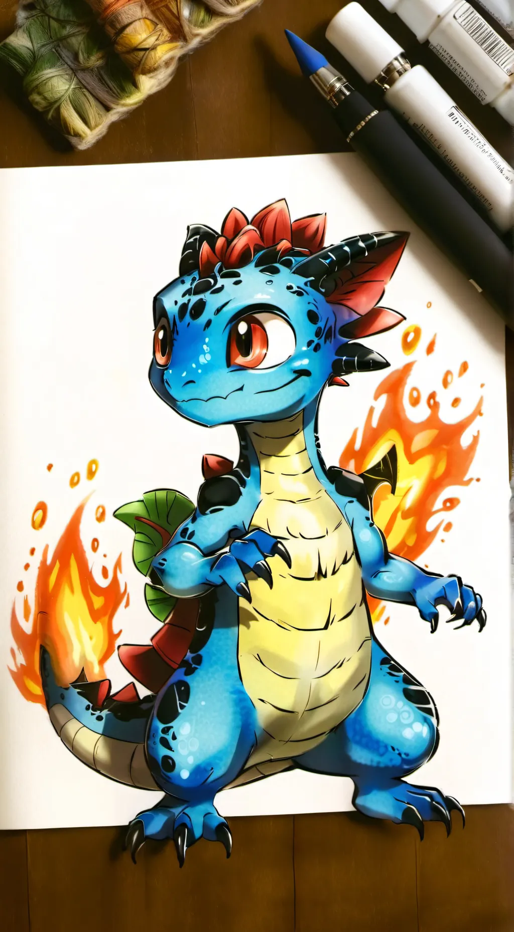 ai character: CharbizardMich background