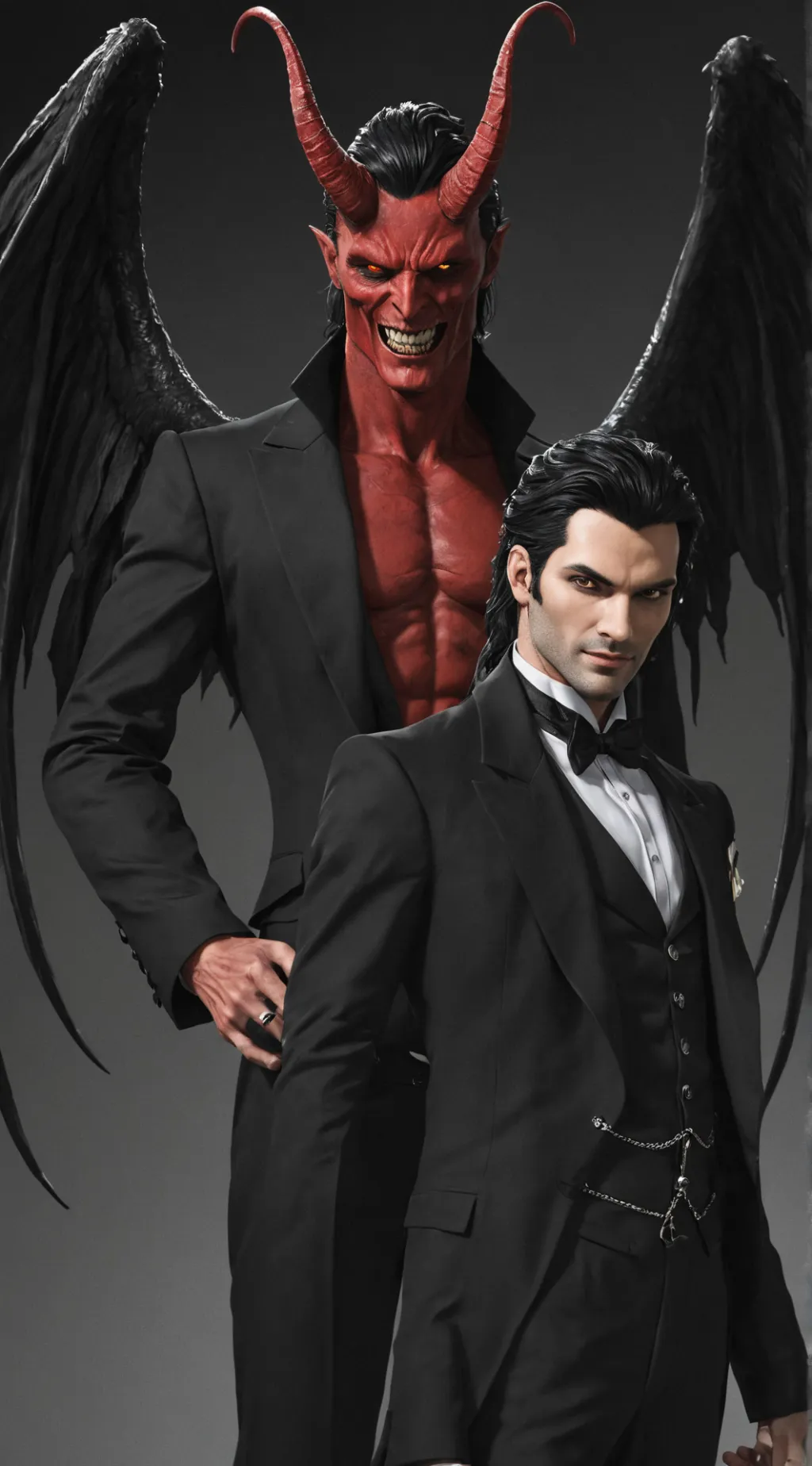 ai character: Atlastor x Lucifer background