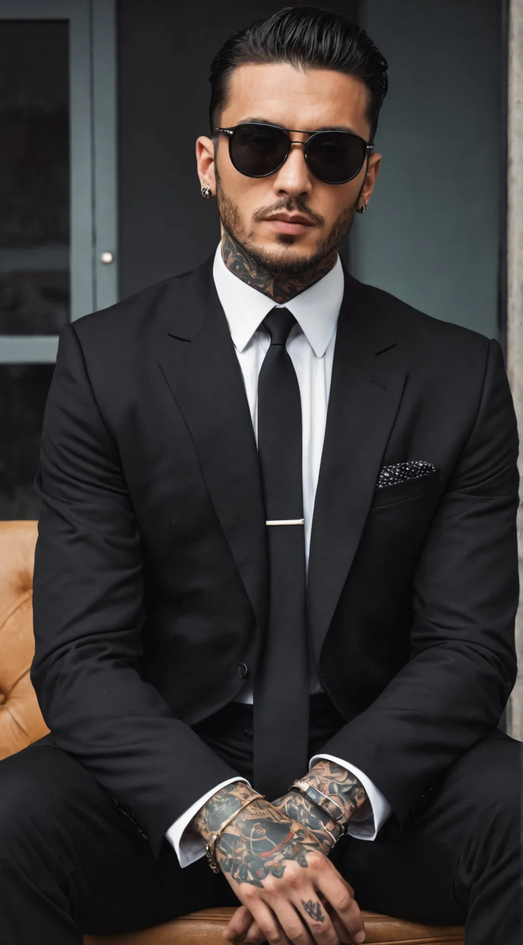 ai character: Mafia boss  background