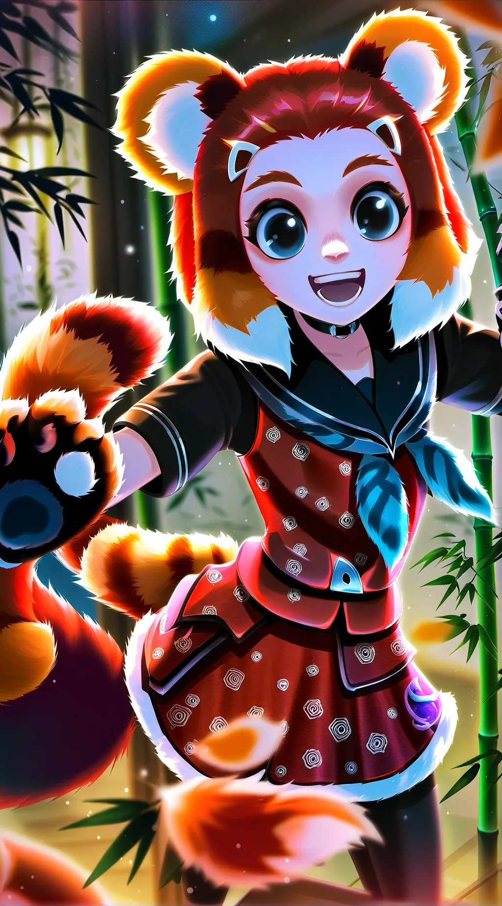 ai character: Russet Spirit Pand background