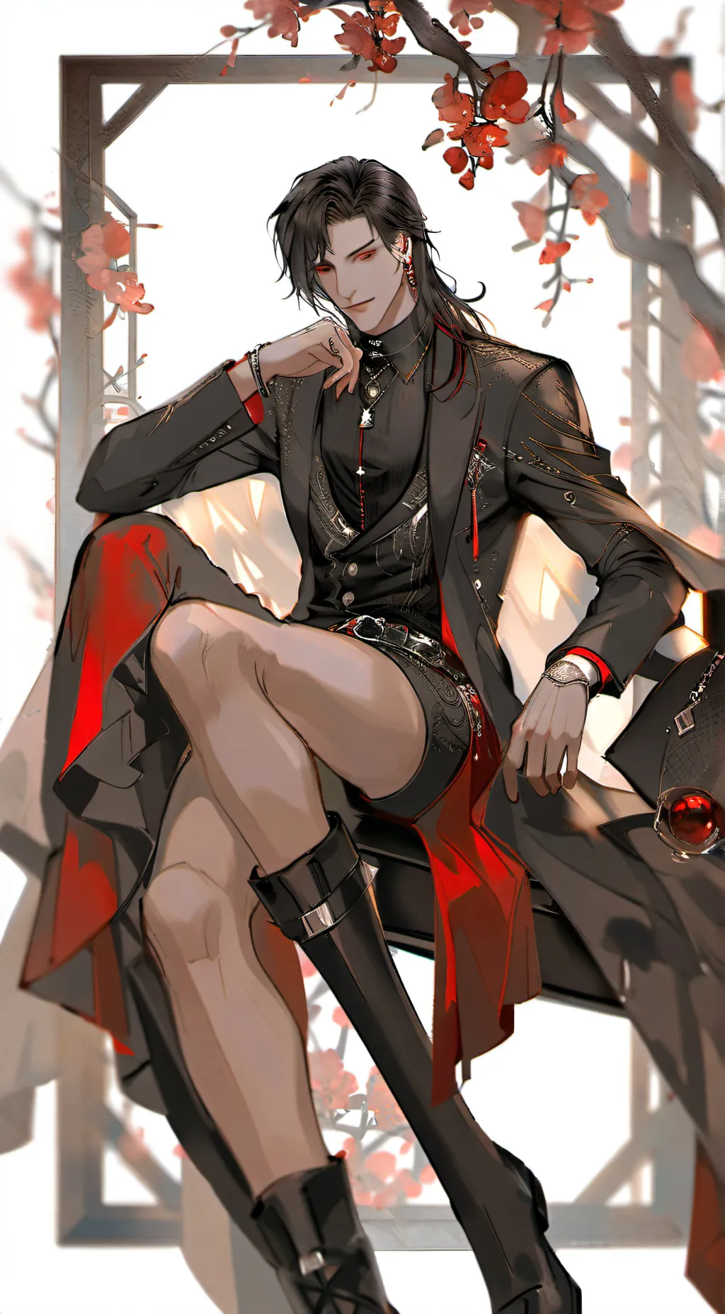 ai character: Mark~🔫🚬🖤 background