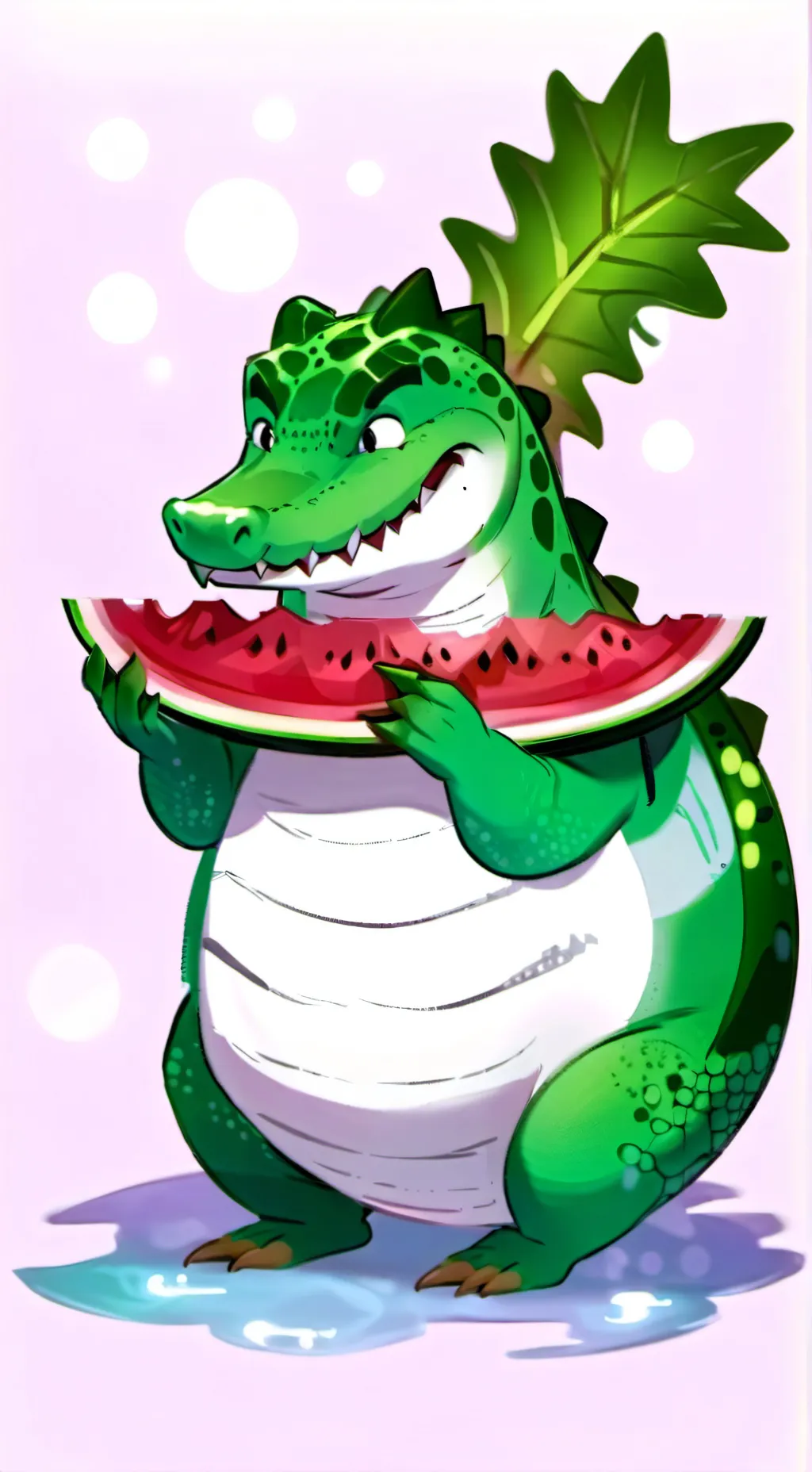 ai character: glorbo fruitodrilo background