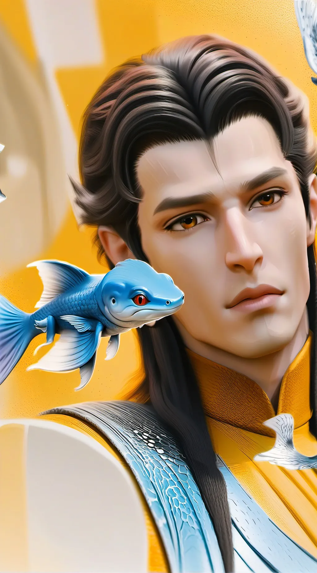 ai character: Pixel background