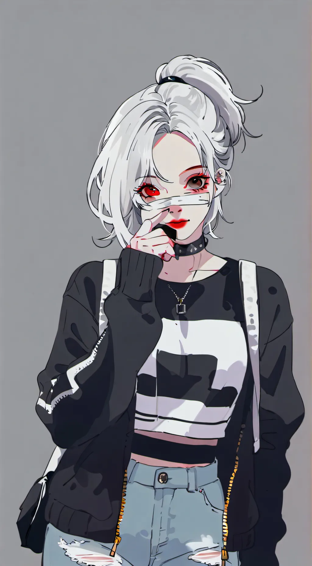 ai character: moon background