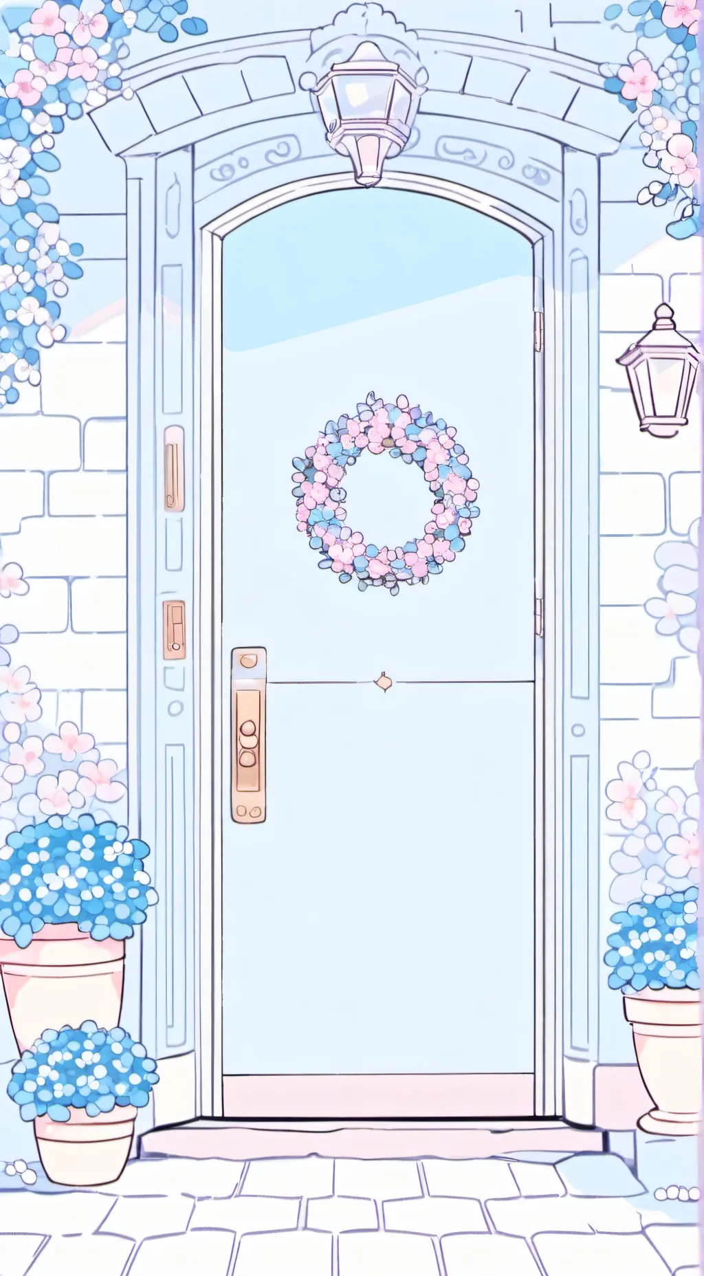 ai character: door background