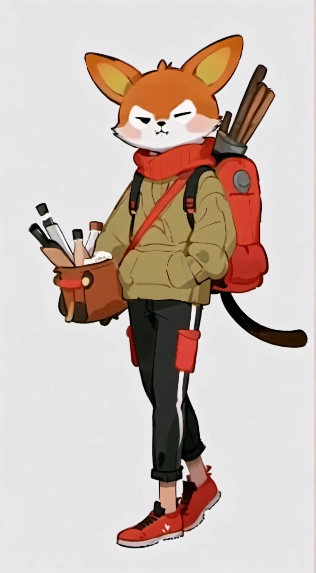 ai character: girl Cosmo background