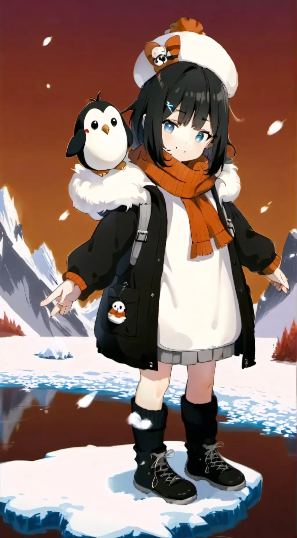 ai character: Pin background