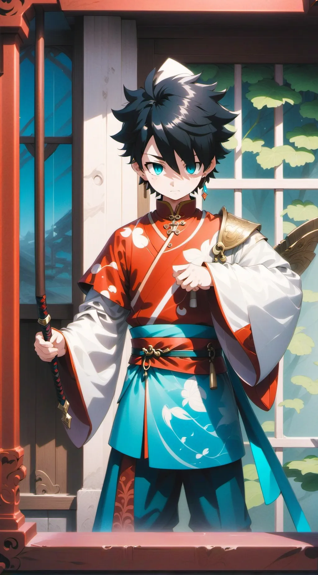 ai character: Dabi  background