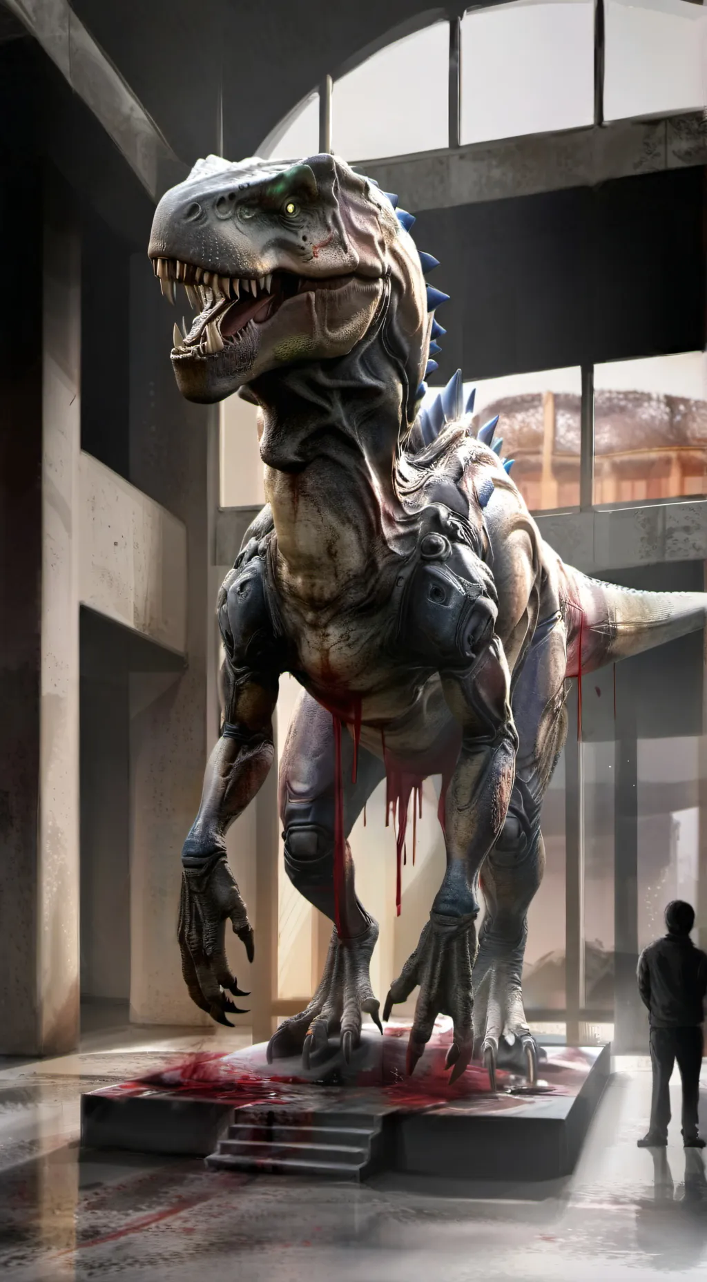 ai character: blood mall background