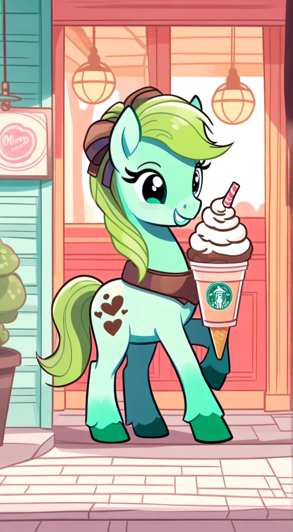 ai character: Peppermint  background