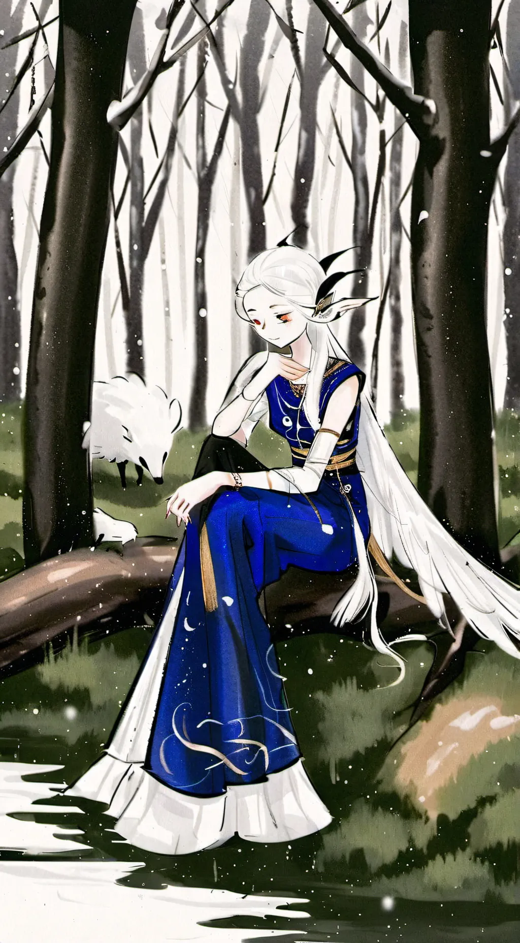 ai character: Evangeline  background