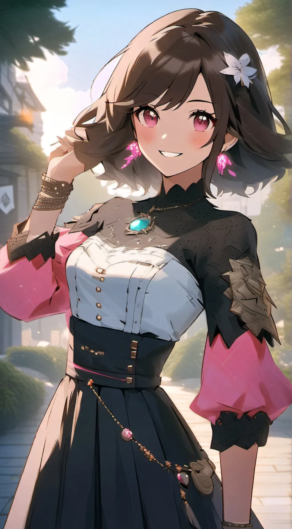 ai character: Ochaco uraraka background