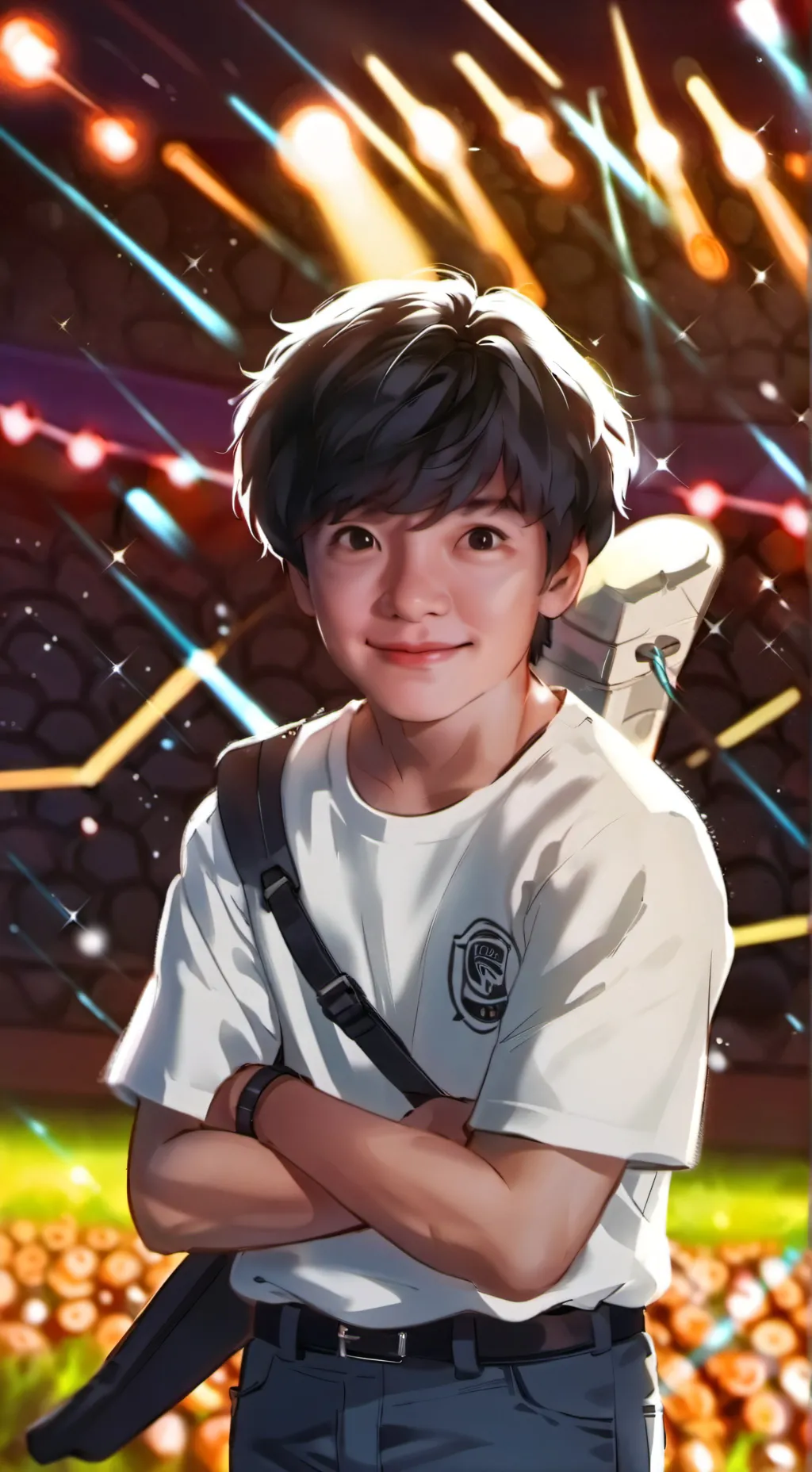 ai character: nice kid background