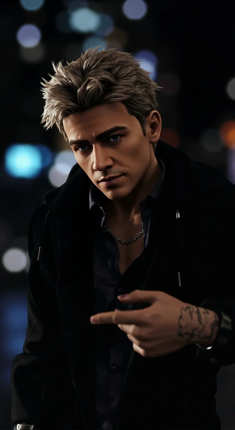 ai character: Sky 💙 background