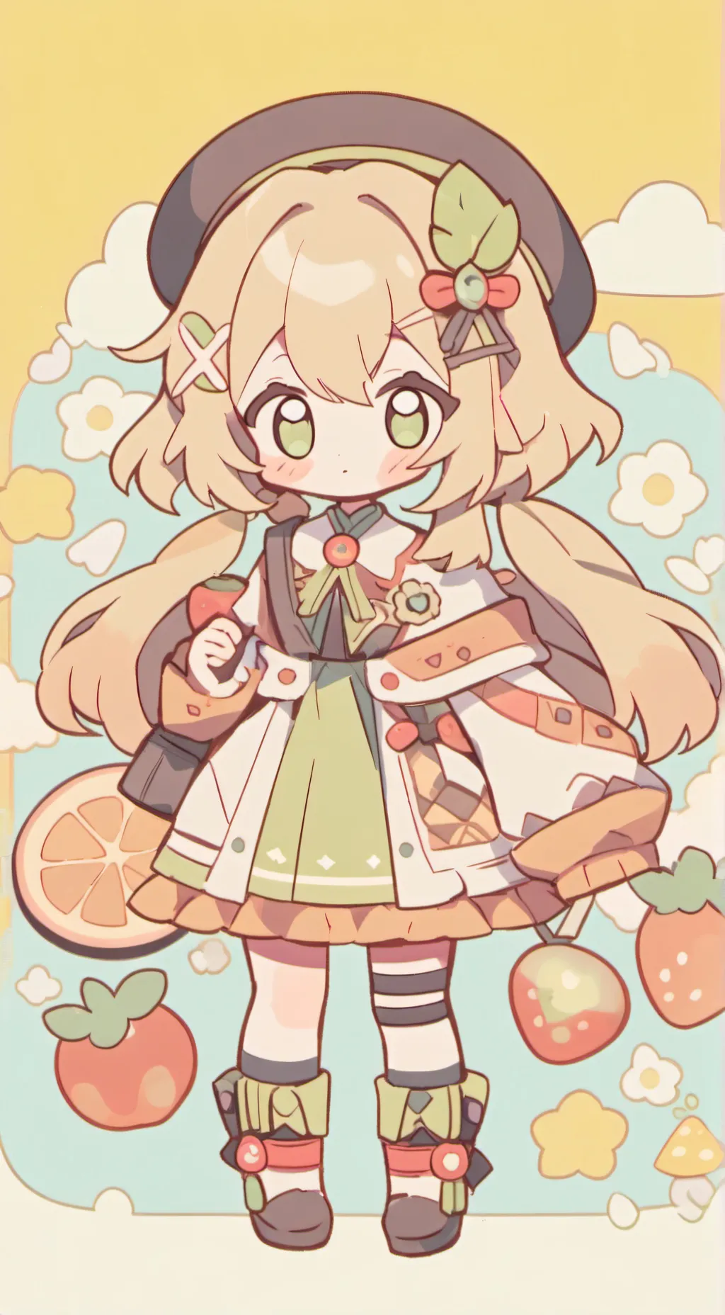 ai character: a baby background