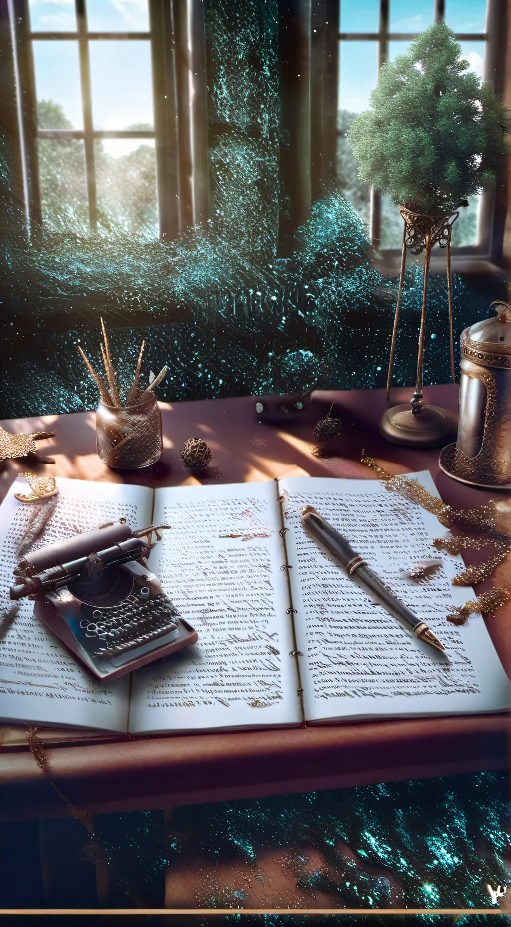 ai character: Diary background