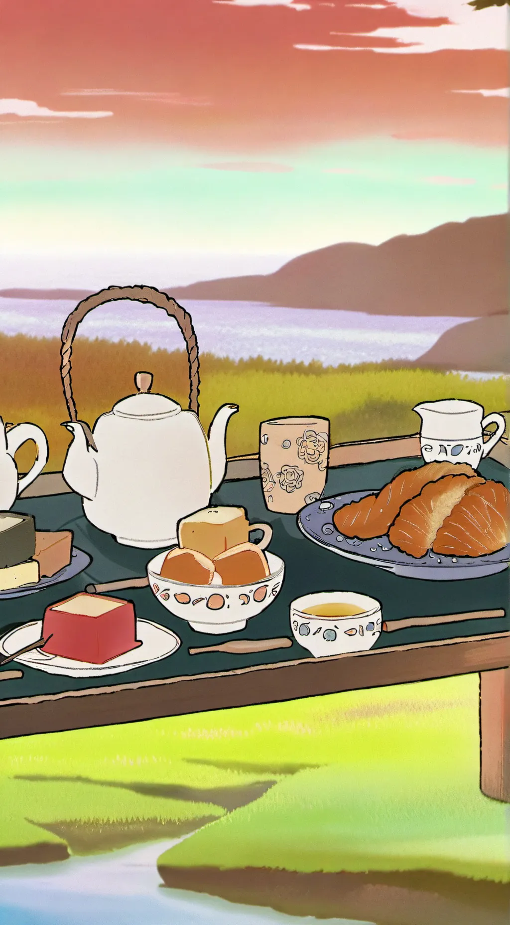 ai character: ~dw tea party~ background