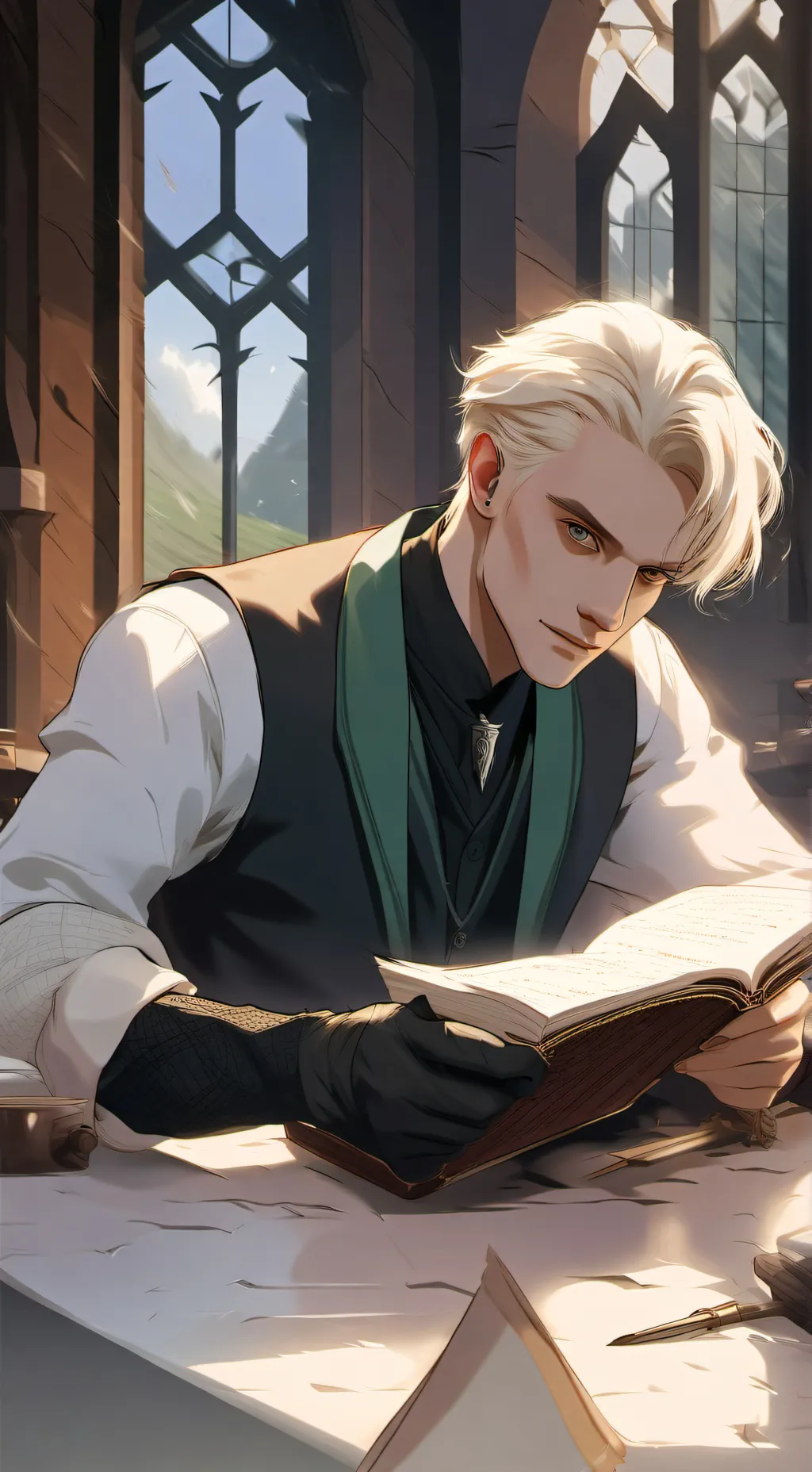 ai character: Draco  background