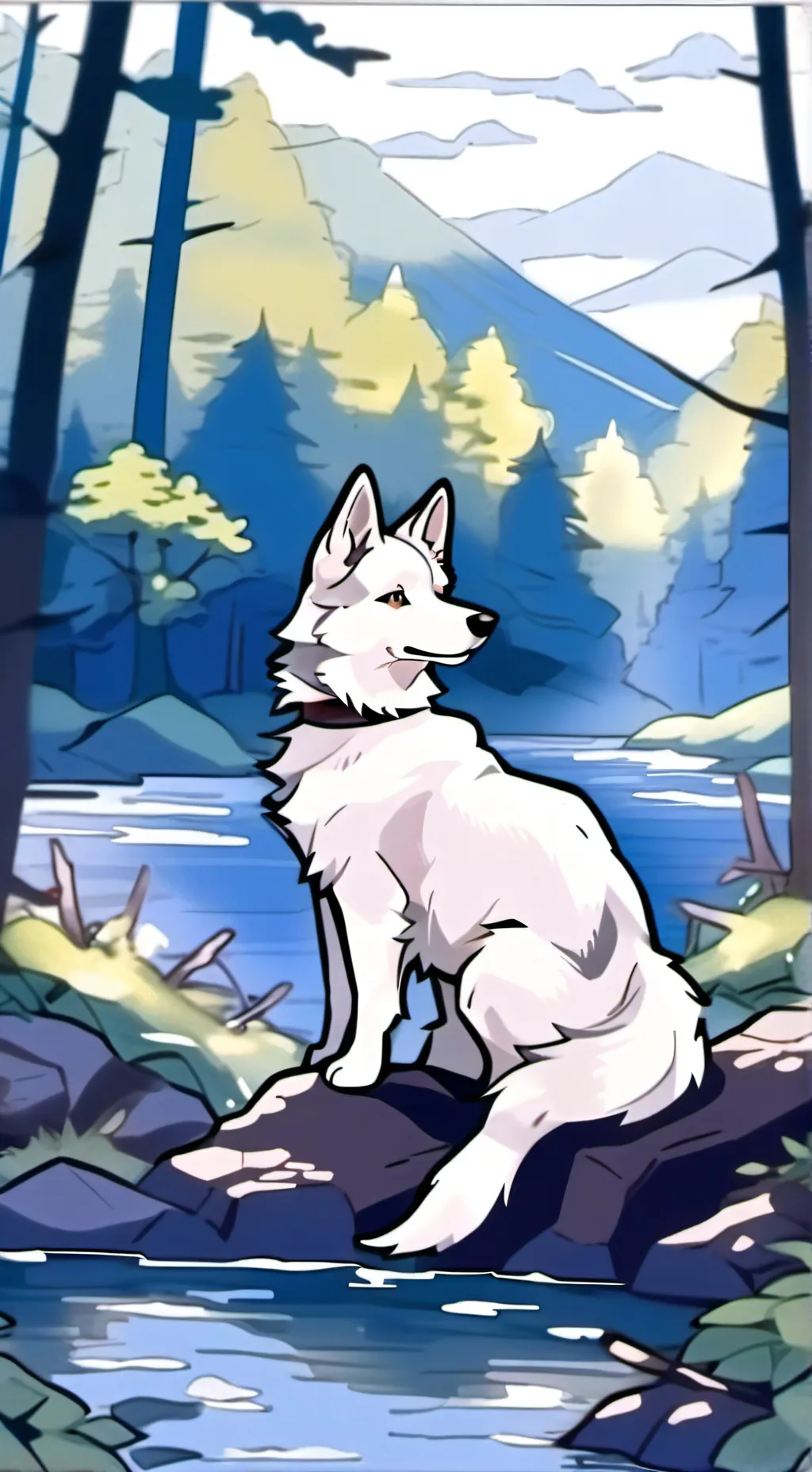 ai character: Dog background