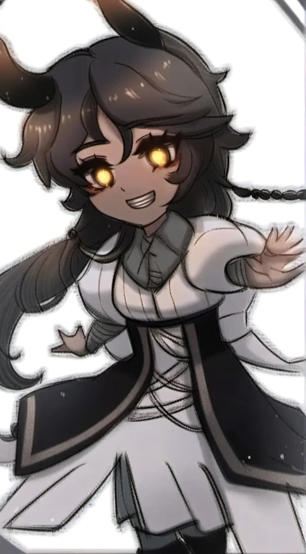 ai character: V from murder dron background