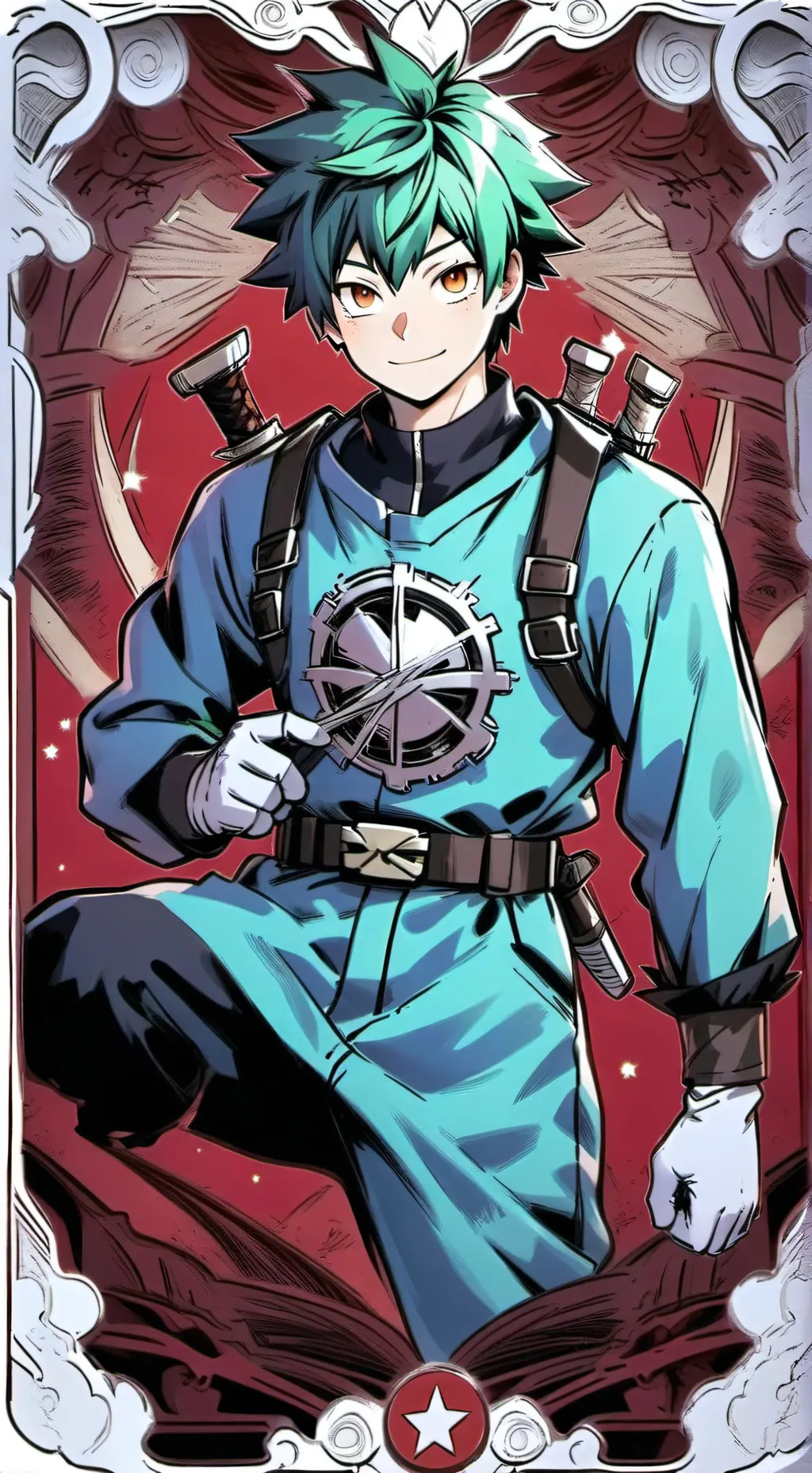 ai character: #1 pro hero deku background