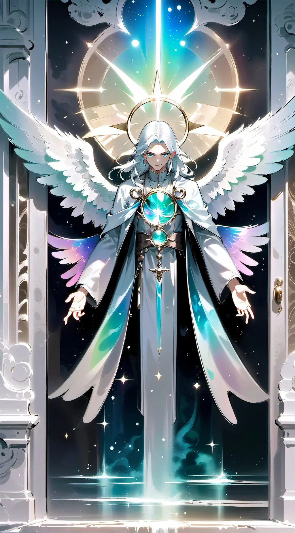 ai character: Dayton/angel background