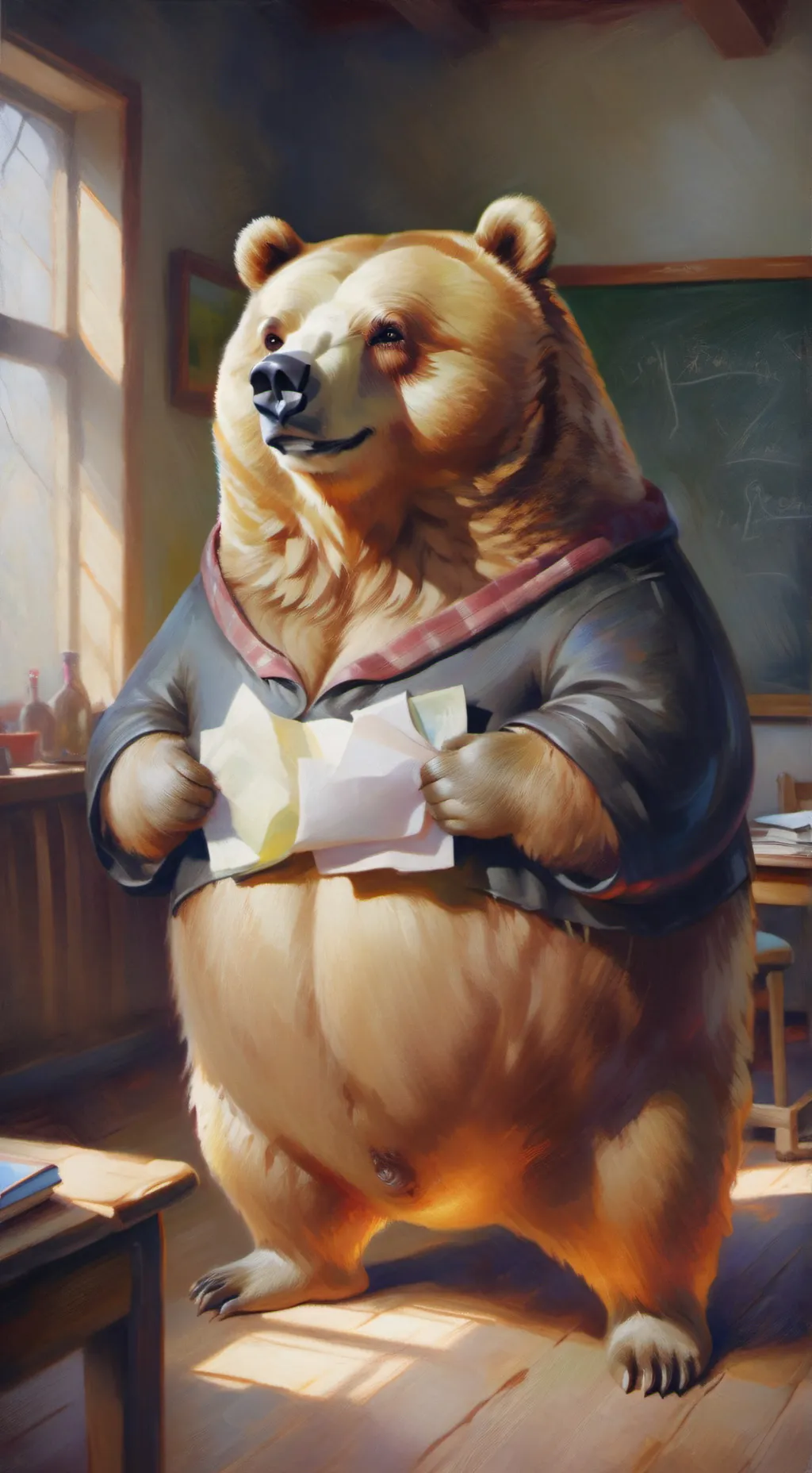 ai character: mr bear background