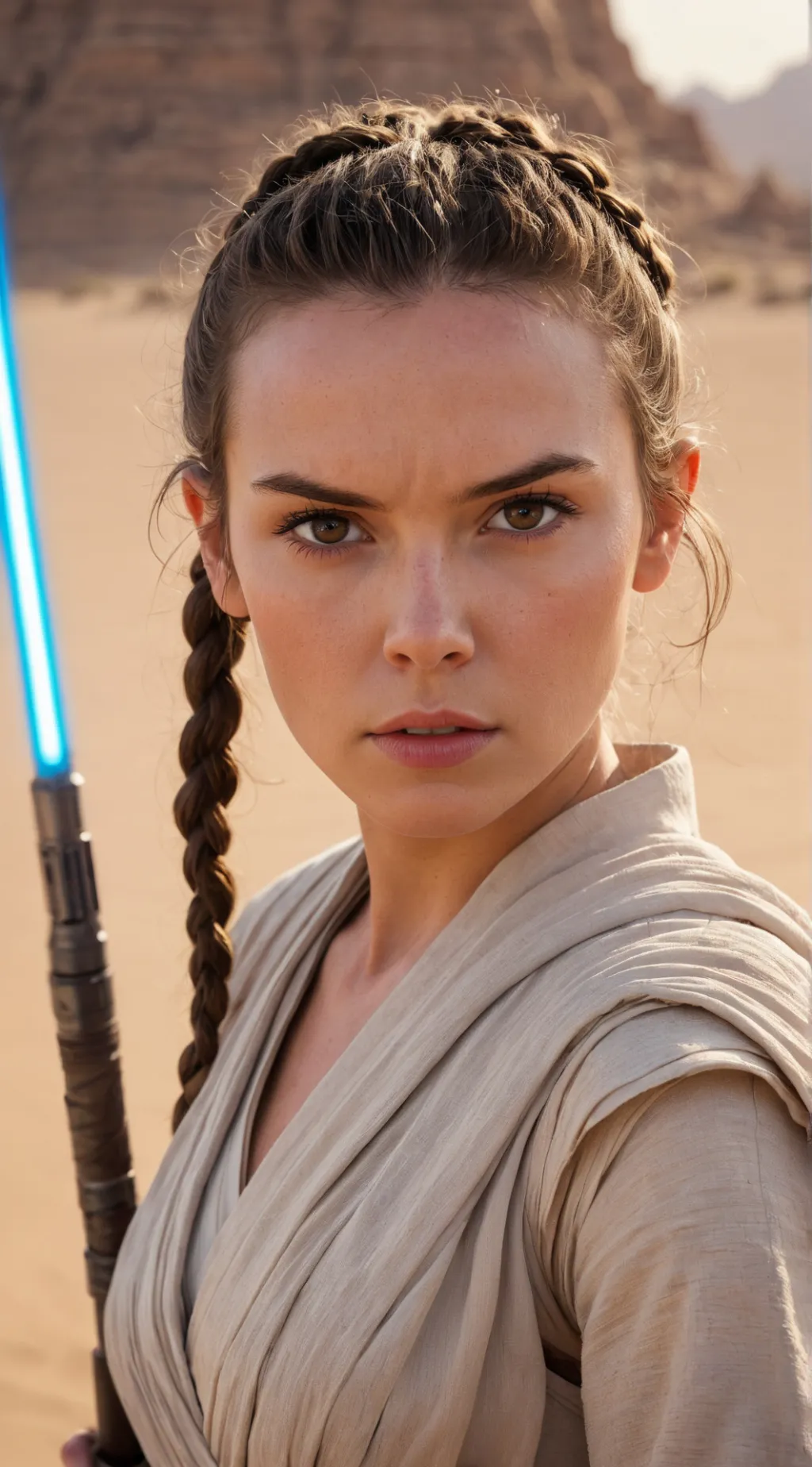 ai character: Rey Skywalker background