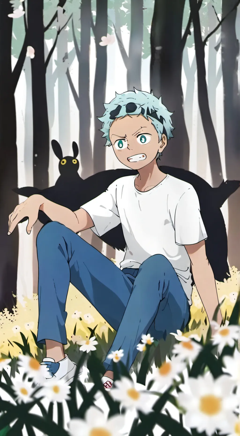 ai character: kid zoro background